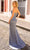 Nox Anabel F1380 - Draped Slit Prom Dress Special Occasion Dress