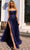 Nox Anabel G1405 - Scoop Lace Appliqued Prom Dress with Slit Special Occasion Dress