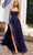 Nox Anabel G1405 - Scoop Lace Appliqued Prom Dress with Slit Special Occasion Dress