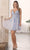 Nox Anabel G785 - Plunging V-Neck Tulle Cocktail Dress Prom Dresses