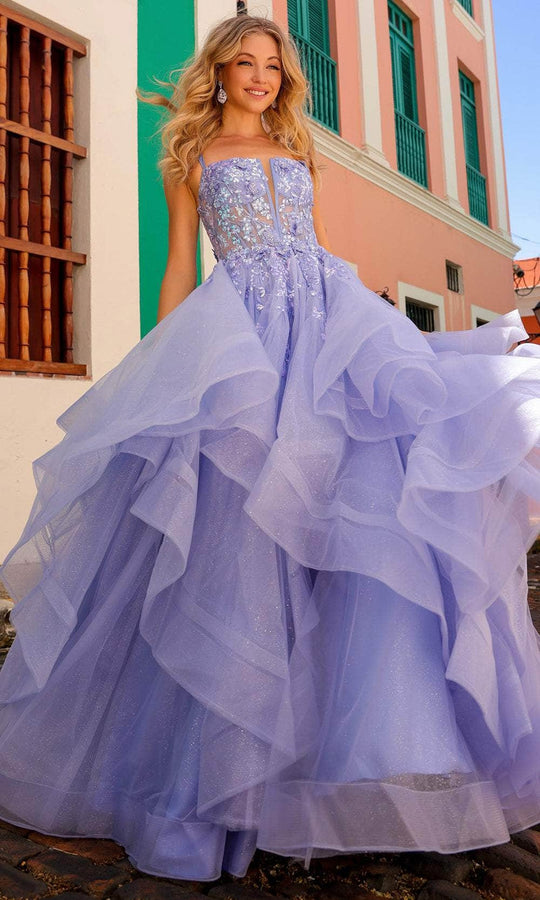 Nox Anabel H1351 - Tiered Ruffle Prom Dress