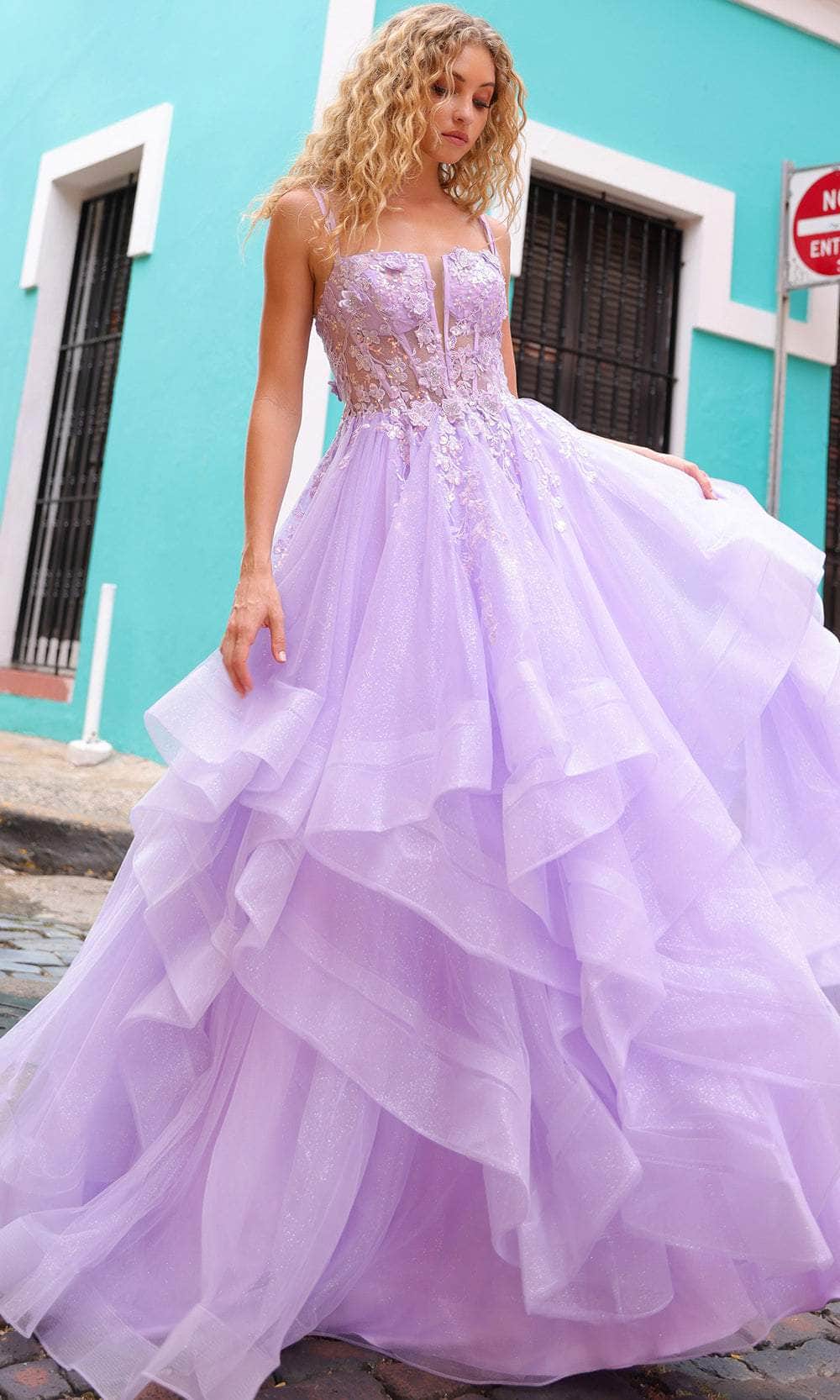Nox Anabel H1351 Prom Dress - Lilac | NewYorkDress Nox Anabel H1351 Prom Dress - Lilac | NewYorkDress