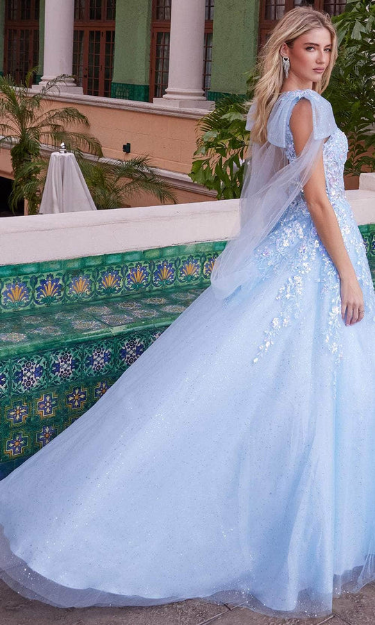 Nox Anabel H1680 - Puff Sleeve Glitter Ballgown