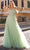 Nox Anabel J1324 - 3D Butterfly Embellished Corset Bodice Prom Gown Prom Dresses 4 / Sage Green