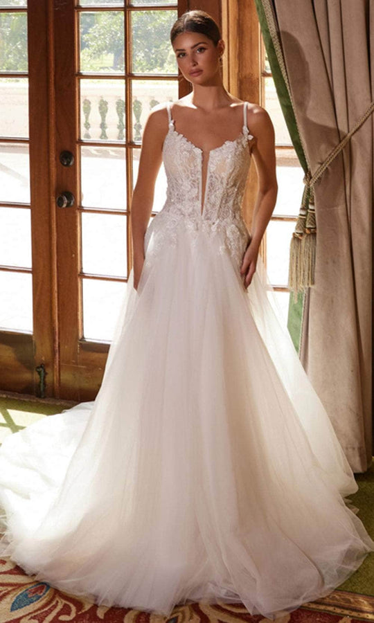 Nox Anabel JE1021 - Beaded A-line Dress with Tulle Skirt