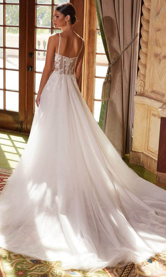 Nox Anabel JE1021 - Beaded A-line Dress with Tulle Skirt