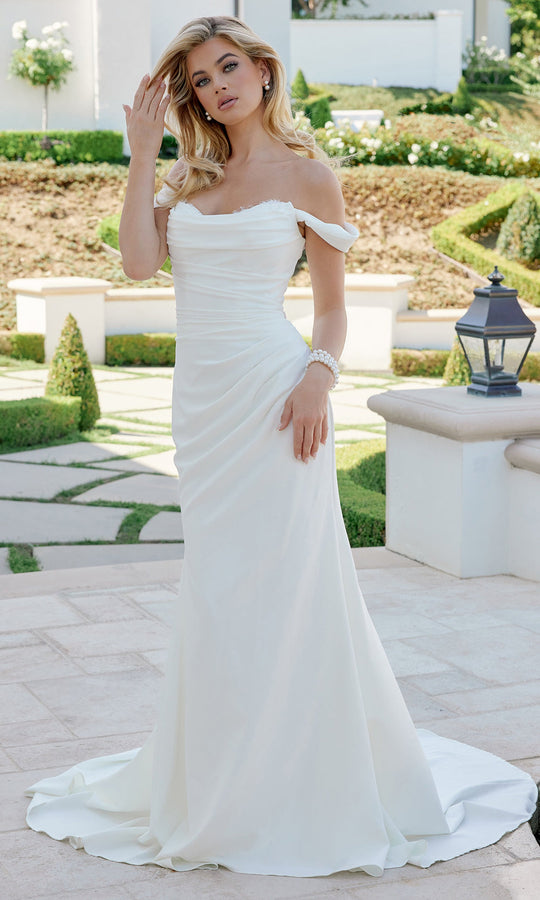 Nox Anabel JE1080 - Off Shoulder Fitted Bridal Gown