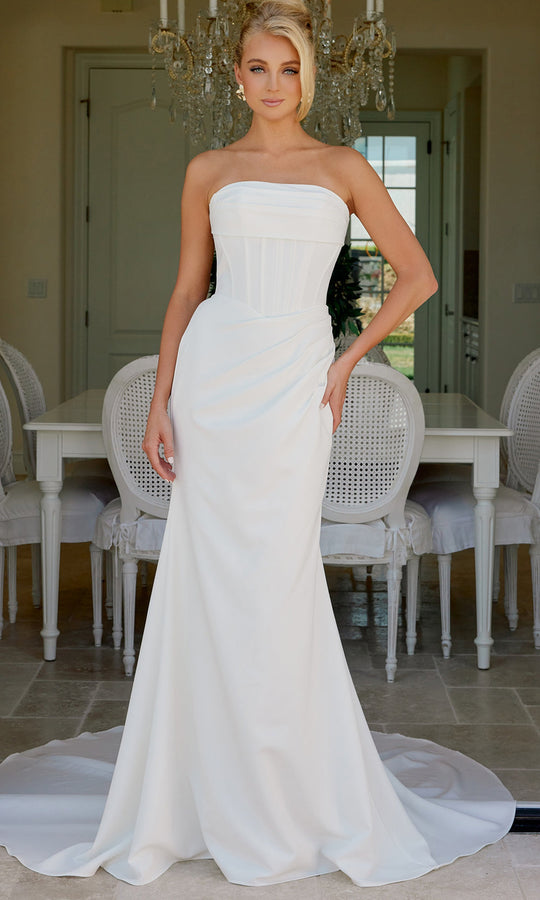 Nox Anabel JE1084 - Strapless Column Bridal Gown