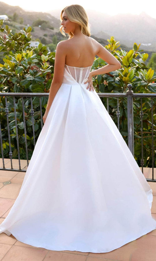 Nox Anabel JE988 - Strapless Ballgown with High Slit