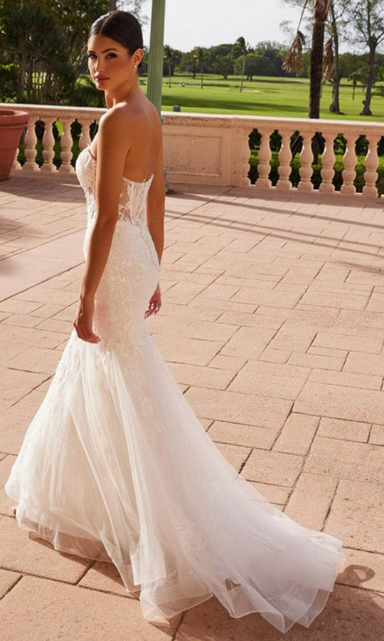Nox Anabel JQ1038 - Strapless Tulle Sheath Gown