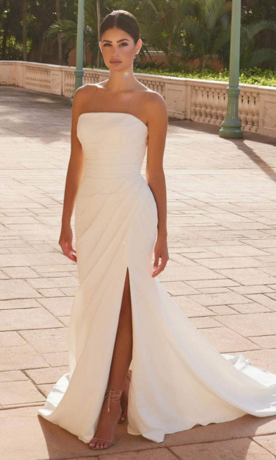 Nox Anabel JW1031 - Classic Strapless Satin Gown