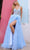 Nox Anabel P1398 - Embroidered Corset Bodice Ballgown Ball Gowns 0 / Aqua Blue