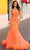 Nox Anabel Q1390 - Sheer Corset Prom Dress Special Occasion Dress 0 / Coral