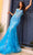 Nox Anabel Q1390 - Sheer Corset Prom Dress Special Occasion Dress 0 / Ocean Blue