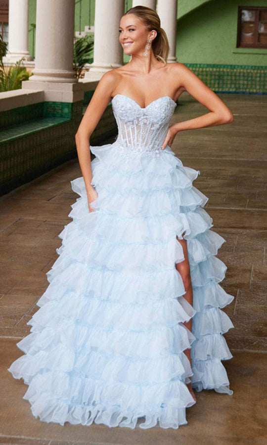 Nox Anabel R1688 - Strapless Ruffled Ballgown