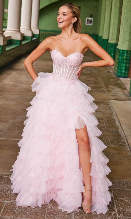 Nox Anabel R1688 - Strapless Ruffled Ballgown