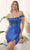 Nox Anabel R805 - Embellished Off Shoulder Cocktail Dress Cocktail Dresses
