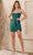 Nox Anabel R807 - Sweetheart Bustier Satin Cocktail Dress Cocktail Dresses 00 / Emerald