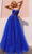 Nox Anabel T1326 - Strapless Embellished Corset Prom Dress Special Occasion Dress 4 / Royal Blue