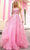 Nox Anabel T1336 - Sweetheart Neck Tie Strap Ballgown Ball Gowns 0 / Hot Pink