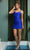 Nox Anabel T710 - Fitted Cocktail Dress Cocktail Dresses 4 / Cobalt Blue