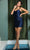 Nox Anabel T710 - Fitted Cocktail Dress Cocktail Dresses 4 / Cobalt Blue