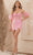 Nox Anabel T794 - Sweetheart Sequin Lace Cocktail Dress Cocktail Dresses 00 / Hot Pink
