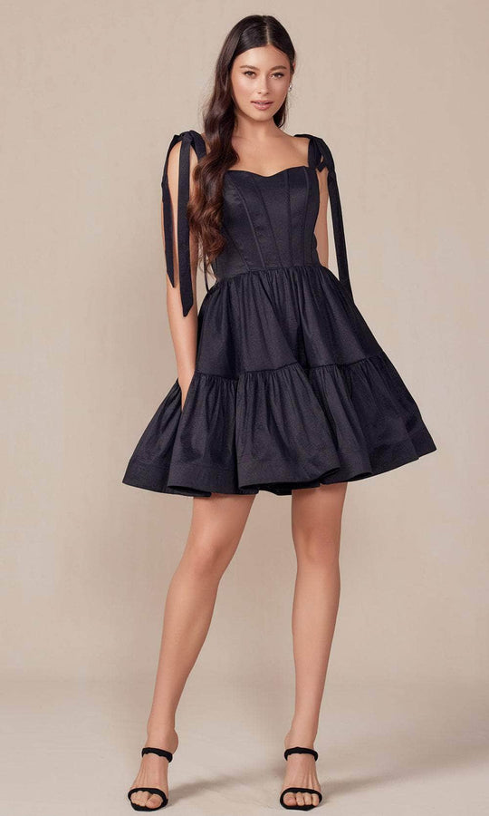 Nox Anabel T869 - Ribbon Sweetheart Cocktail Dress Homecoming Dresses