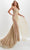 Panoply 14121 - Flutter Sleeve Beaded Evening Gown Evening Dresses