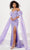 Panoply 14155 - Spaghetti Strap Beaded Evening Gown Evening Dresses 0 / Lilac