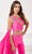 Panoply 14165 - Jeweled Cutout Pantsuit Formal Pantsuits 0 / Hot Pink