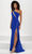 Panoply 14176 - Jeweled One Shoulder Evening Gown Evening Dresses 0 / Royal