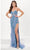 Panoply 14177 - Sequin Embroidered Evening Gown Evening Dresses 0 / Periwinkle
