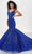 Panoply 14180 - Sequin Trumpet Evening Gown Evening Dresses 0 / Royal