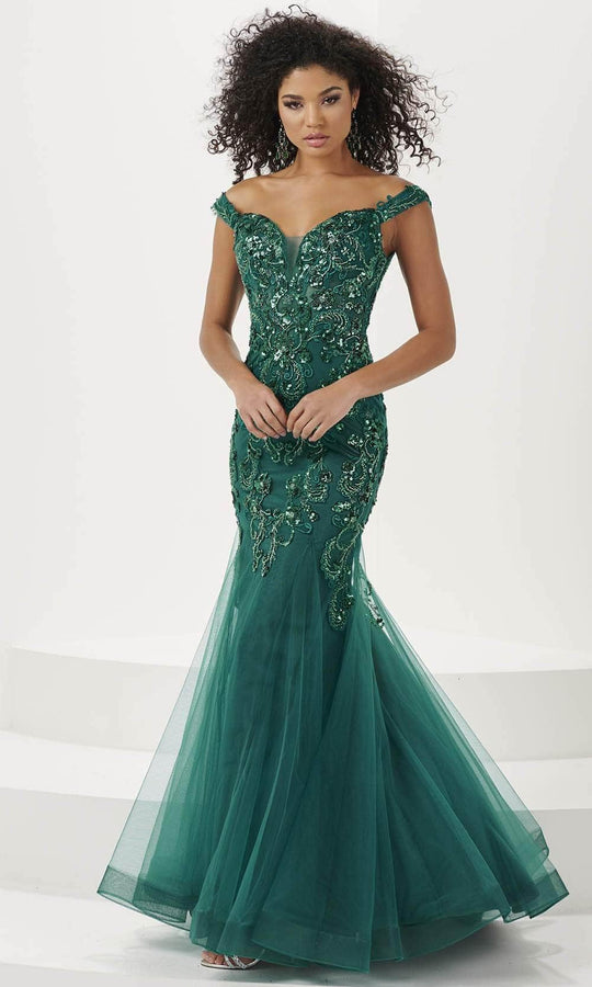 Panoply 14185 - Sequin Tulle Evening Gown
