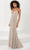 Panoply 14189 - Strapless Bead Pattern Evening Gown Evening Dressess