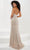 Panoply 14189 - Strapless Bead Pattern Evening Gown Evening Dressess