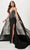 Panoply 14197 - Plunging Beaded Evening Gown Evening Gown 0 / Black