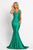 Plunging V-Neck Evening Gown 9213 Prom Dresses 00 / Jade
