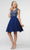Poly USA 8094 - Embroidered Scoop Neck Cocktail Dress Prom Dresses