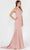 Poly USA 8252 - High Halter Open Back Prom Dress Prom Dresses XS / Rose Gold
