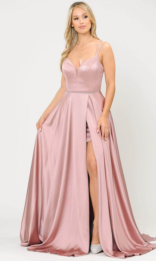 Poly USA 8654 - Satin A-Line Prom Dress