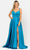 Poly USA 8654 - Satin A-Line Prom Dress Prom Dresses XS / Teal