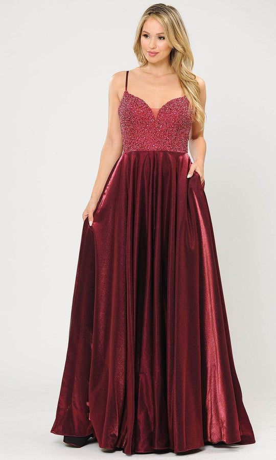 Poly USA 8674 - Beaded A-Line Prom Dress