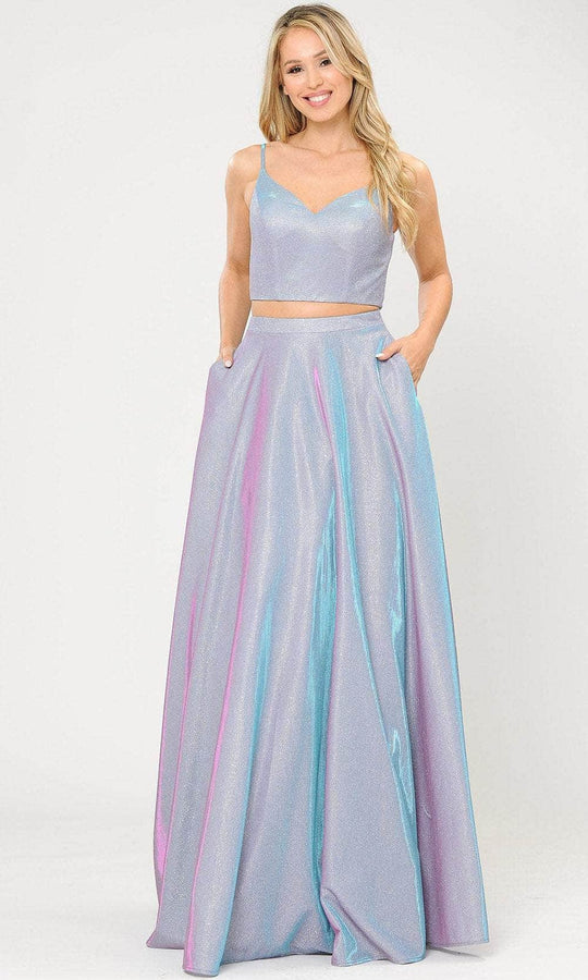 Poly USA 8676 - Two-piece Sleeveless Sweetheart Neck Long Dress