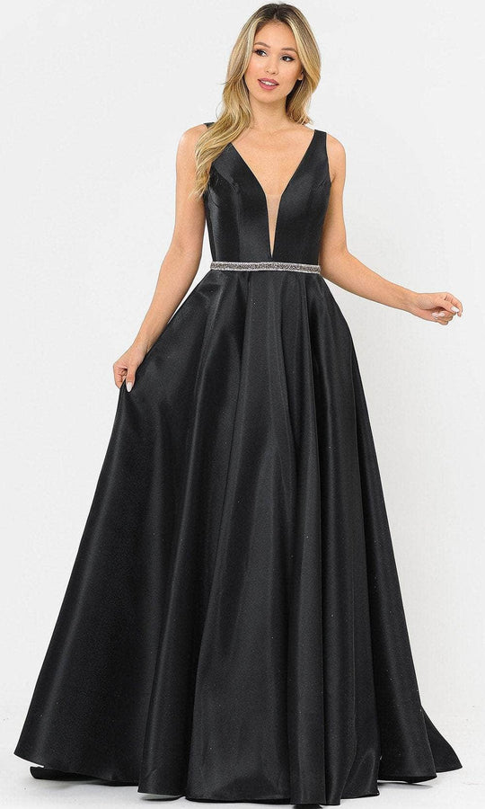 Poly USA 8682 - Mikado Sleeveless A-Line Long Gown