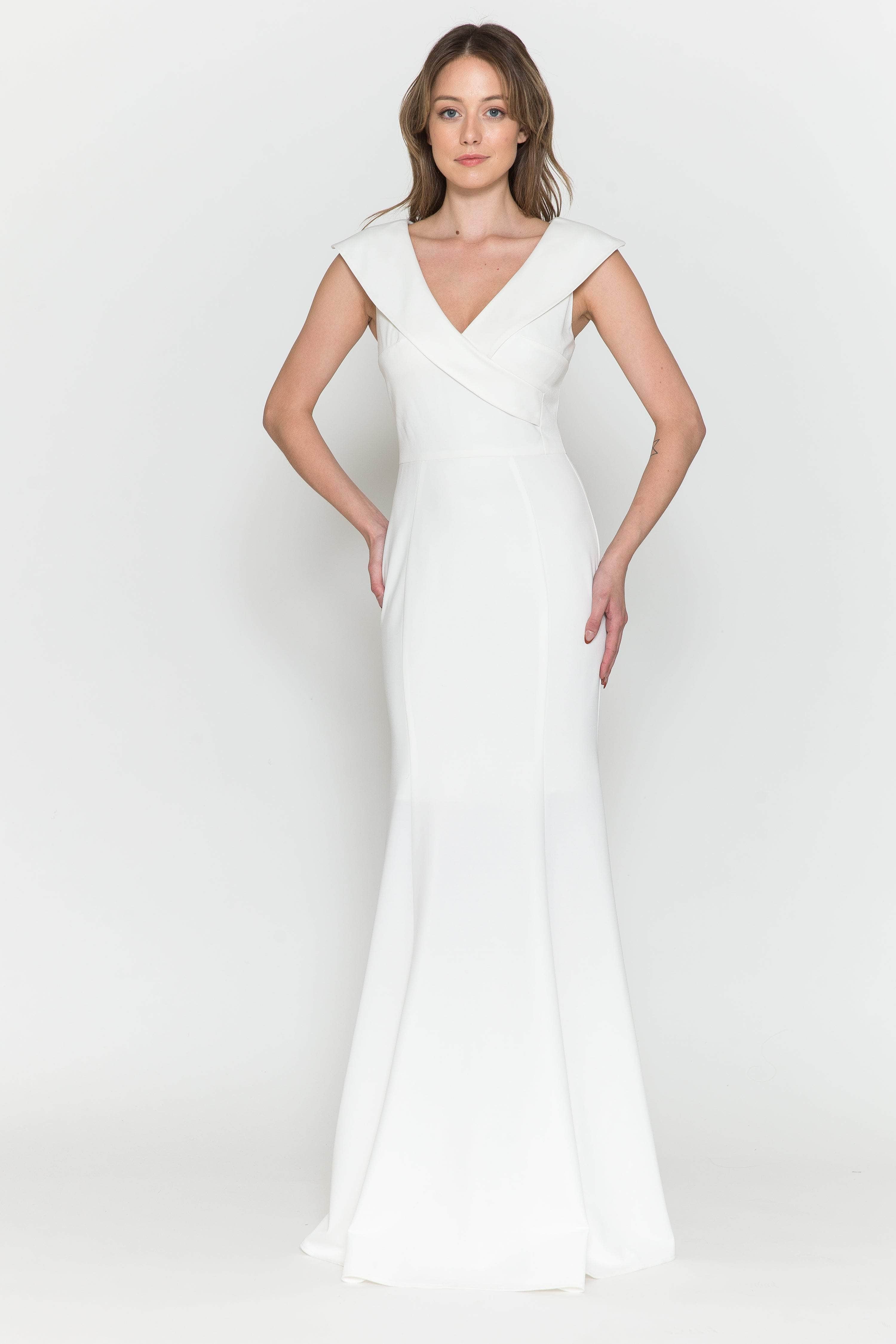 prom dress with neck collar Halter Neck Dress With Beaded Collar 48897