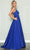 Poly USA 8888 - Illusion V Neck Gown Prom Dresses