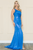Poly USA 8904 - Asymmetric Stretch Slit Dress Special Occasion Dress