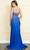 Poly USA 9140 - Irisdescent Rhinestone Embellished Long Dress Evening Dresses